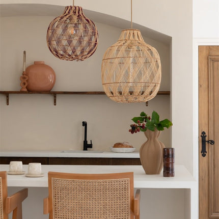 Suspension Arizona Bambou Naturel 70 cm