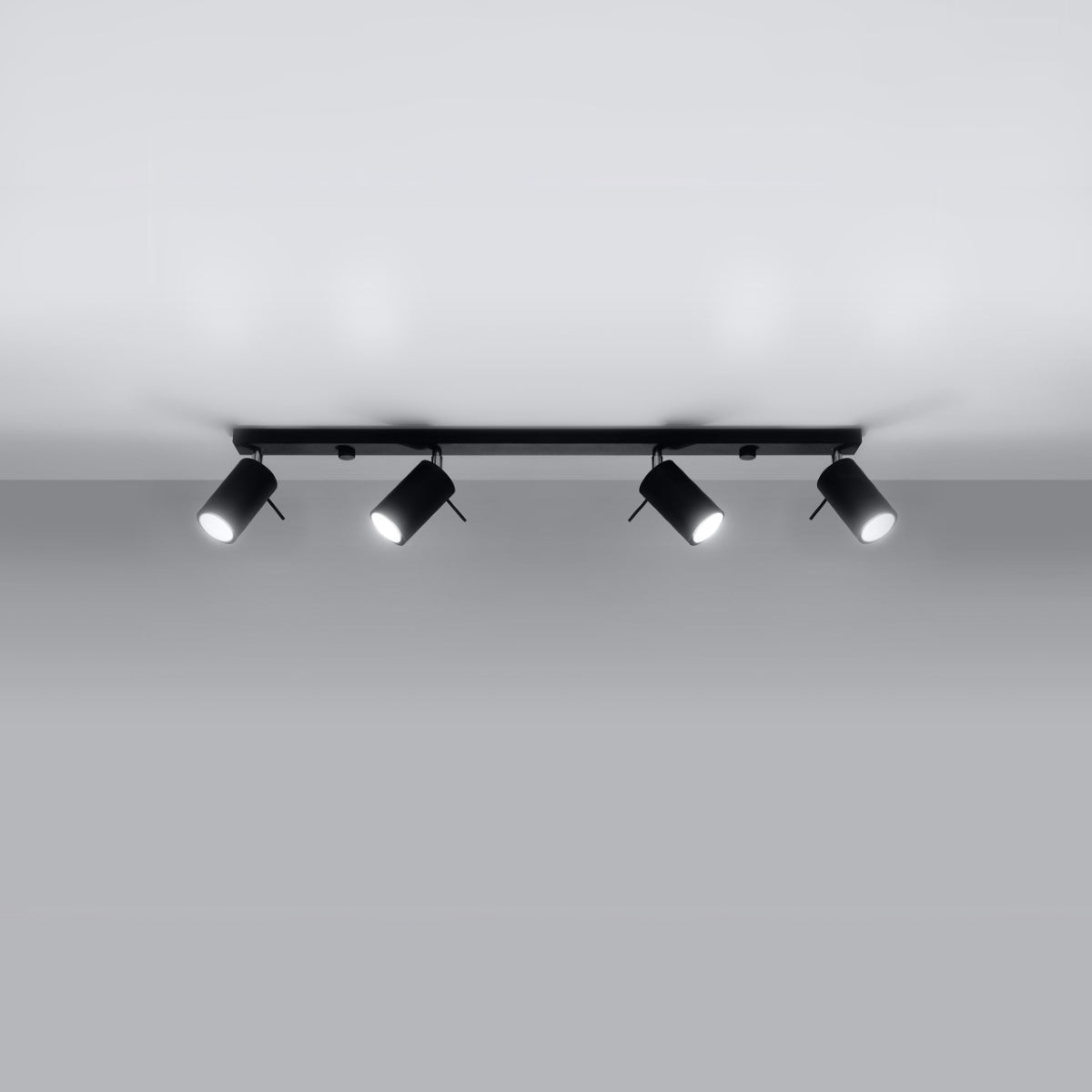 Directional 4L LED ceiling light black