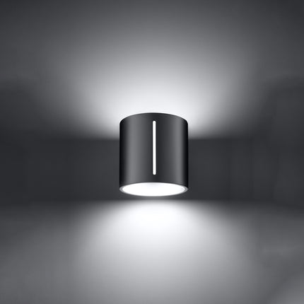 Graue nordische Wandlampe