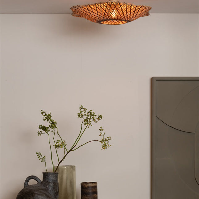 Plafonnier Madura Bambou Naturel et Brun