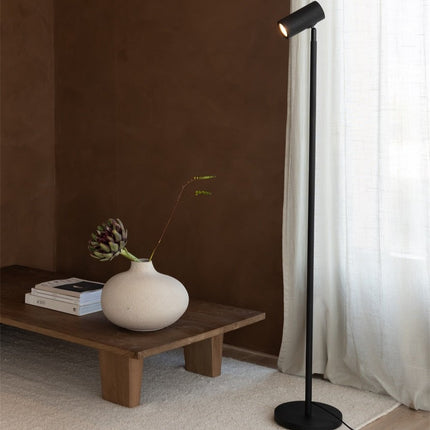 Lampadaire Java Bambou Noir LED