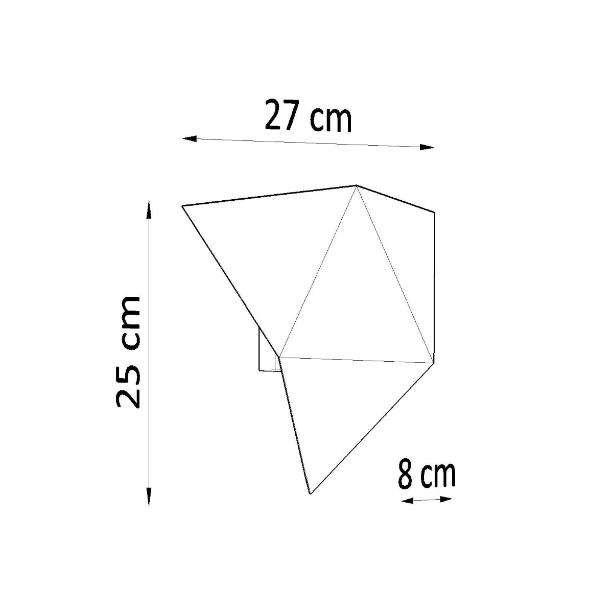 Applique Géométrique Triangle blanc