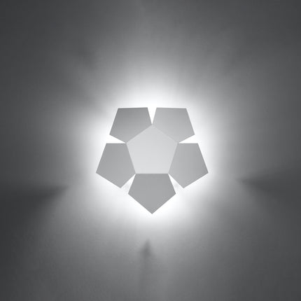 Applique Géométrique Pentagone blanc