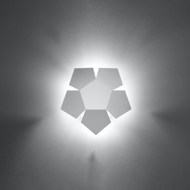 Applique Géométrique Pentagone blanc