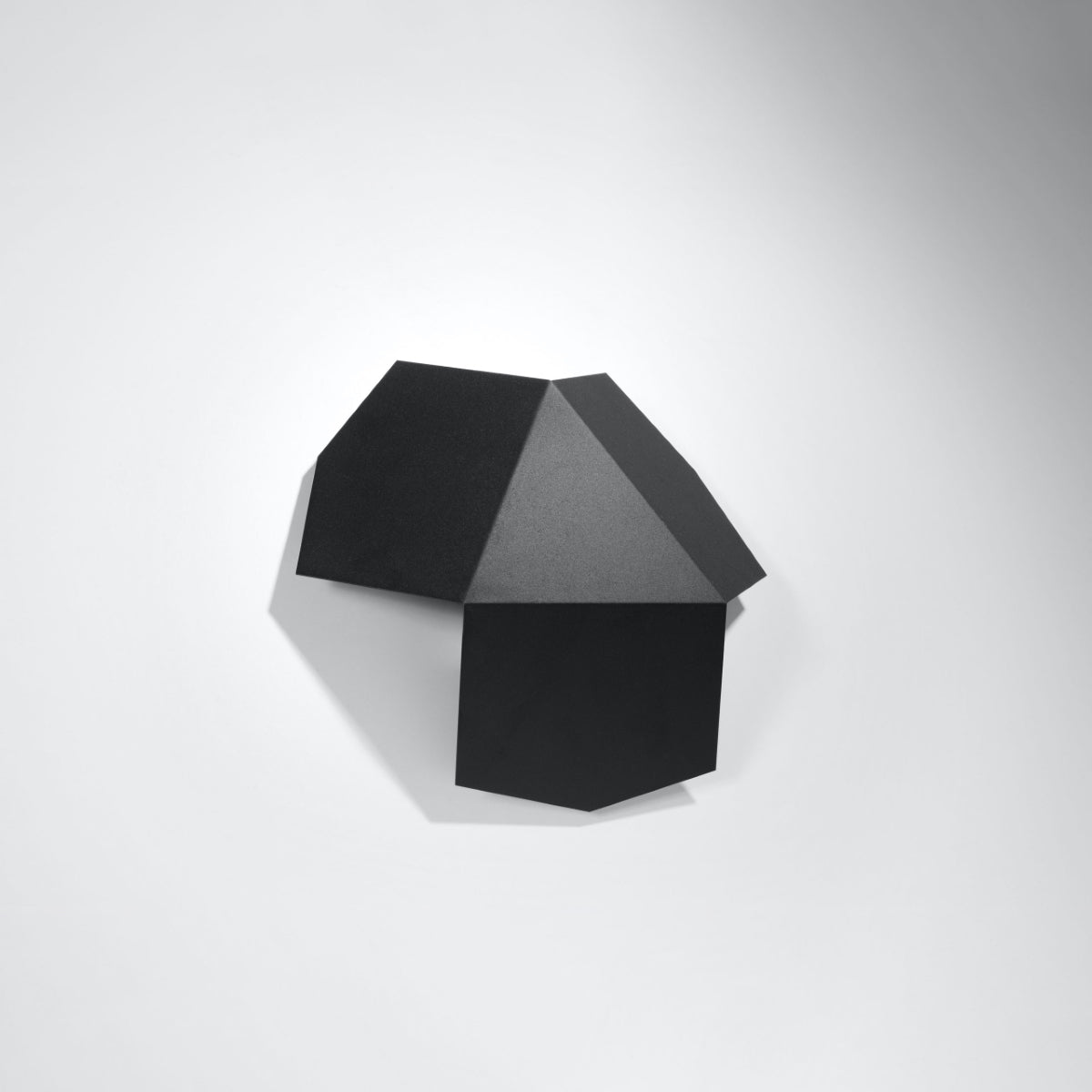 Tre Black Geometric Wall Lamp