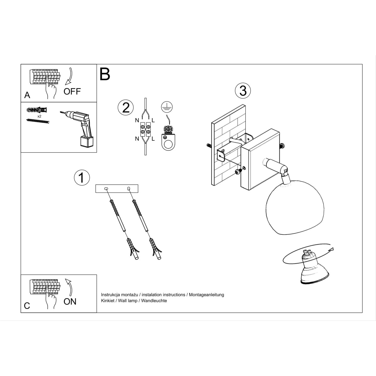 OCULARE white wall light