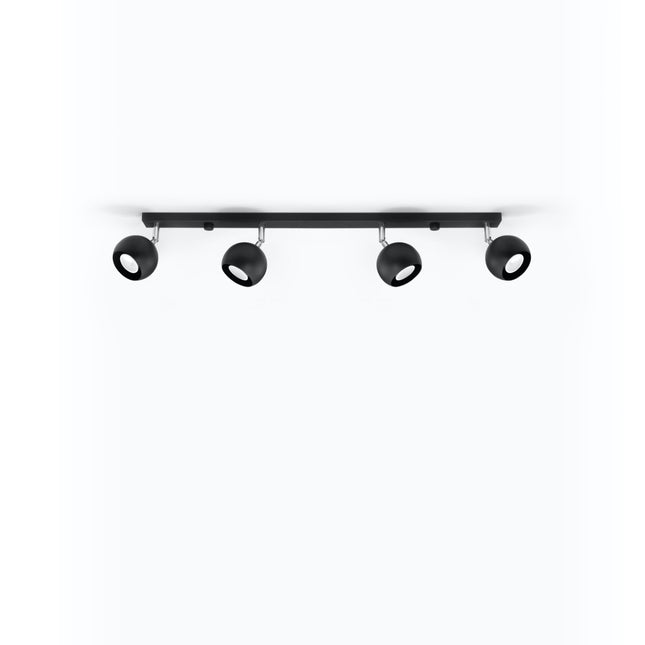 Ocular LED-Deckenleuchte 4L schwarz