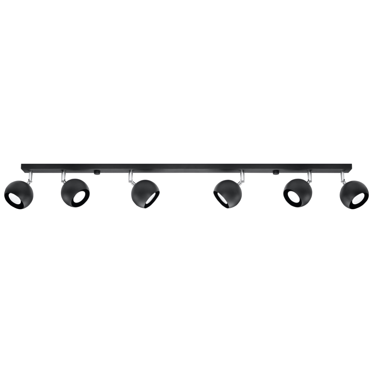 Ocular LED ceiling light 6L black