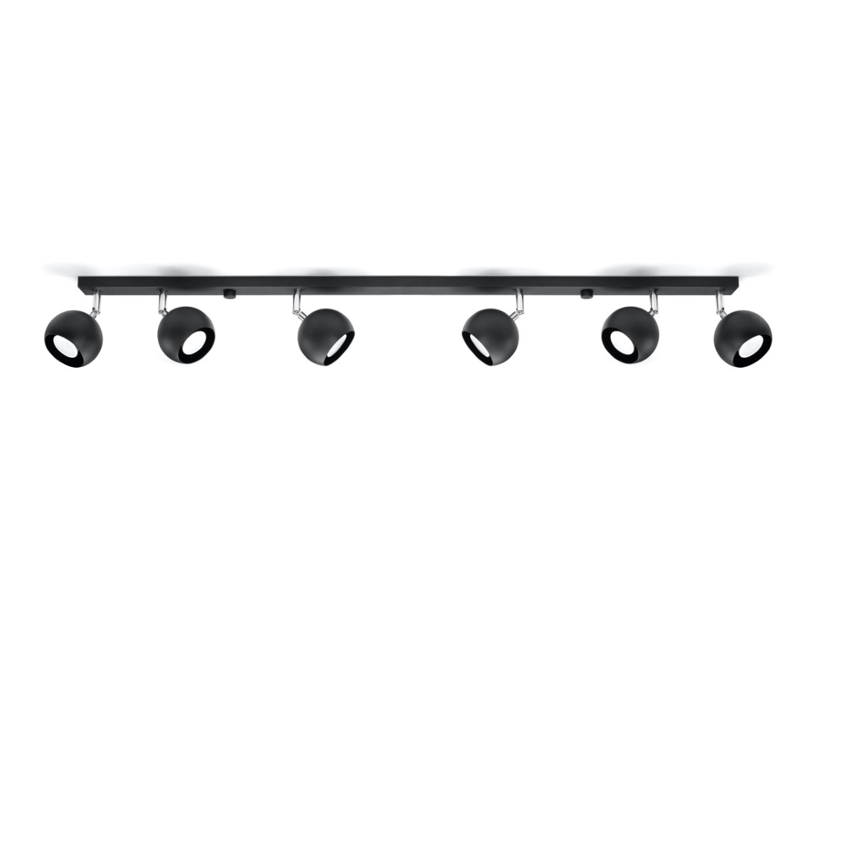 Ocular LED ceiling light 6L black