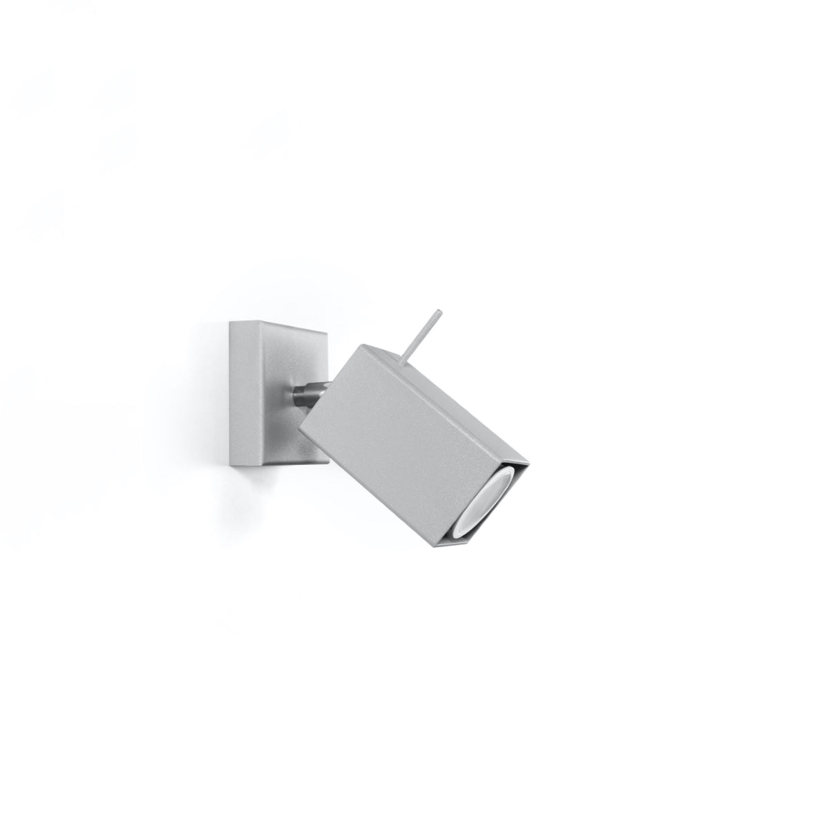 Grey LED Square Directional Wall Light