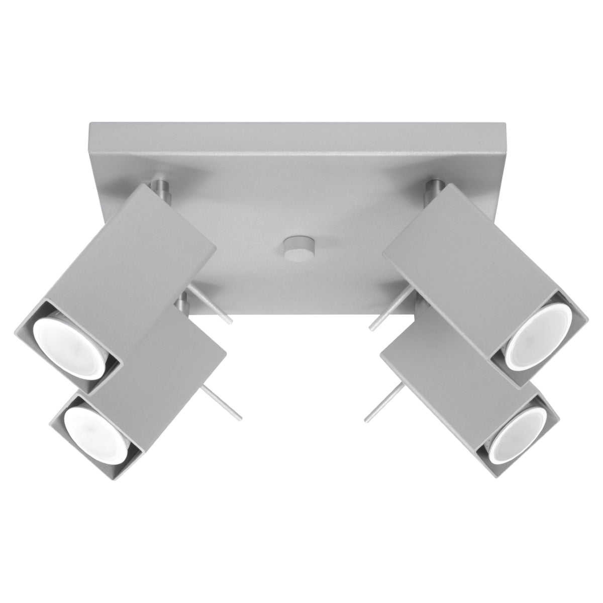 Square Directional Ceiling Light 4 Grey