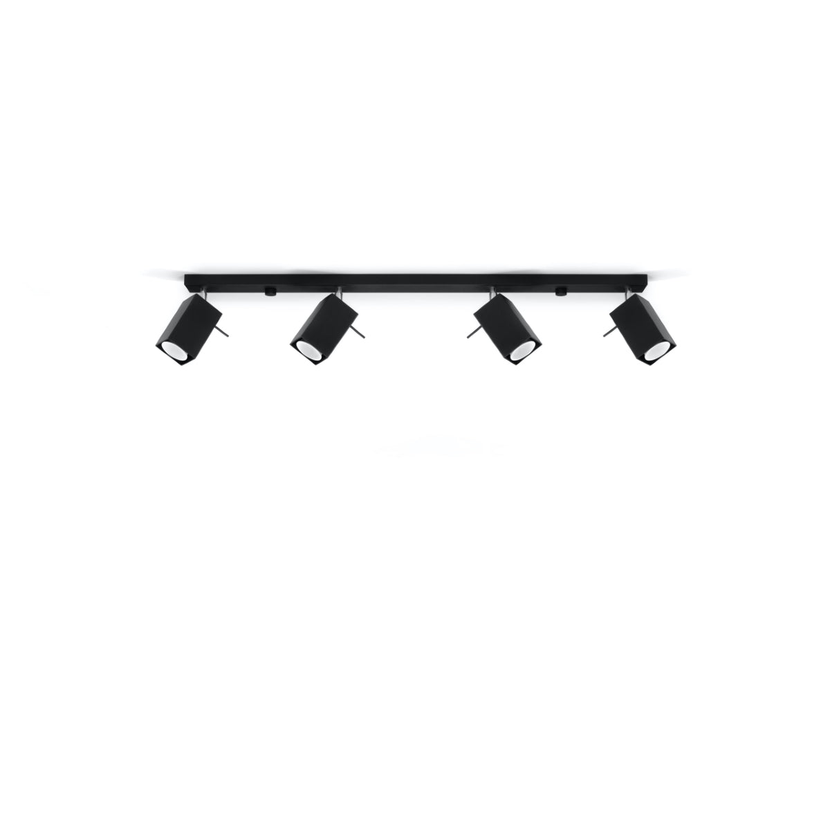 Directional Square Ceiling Light 4L black