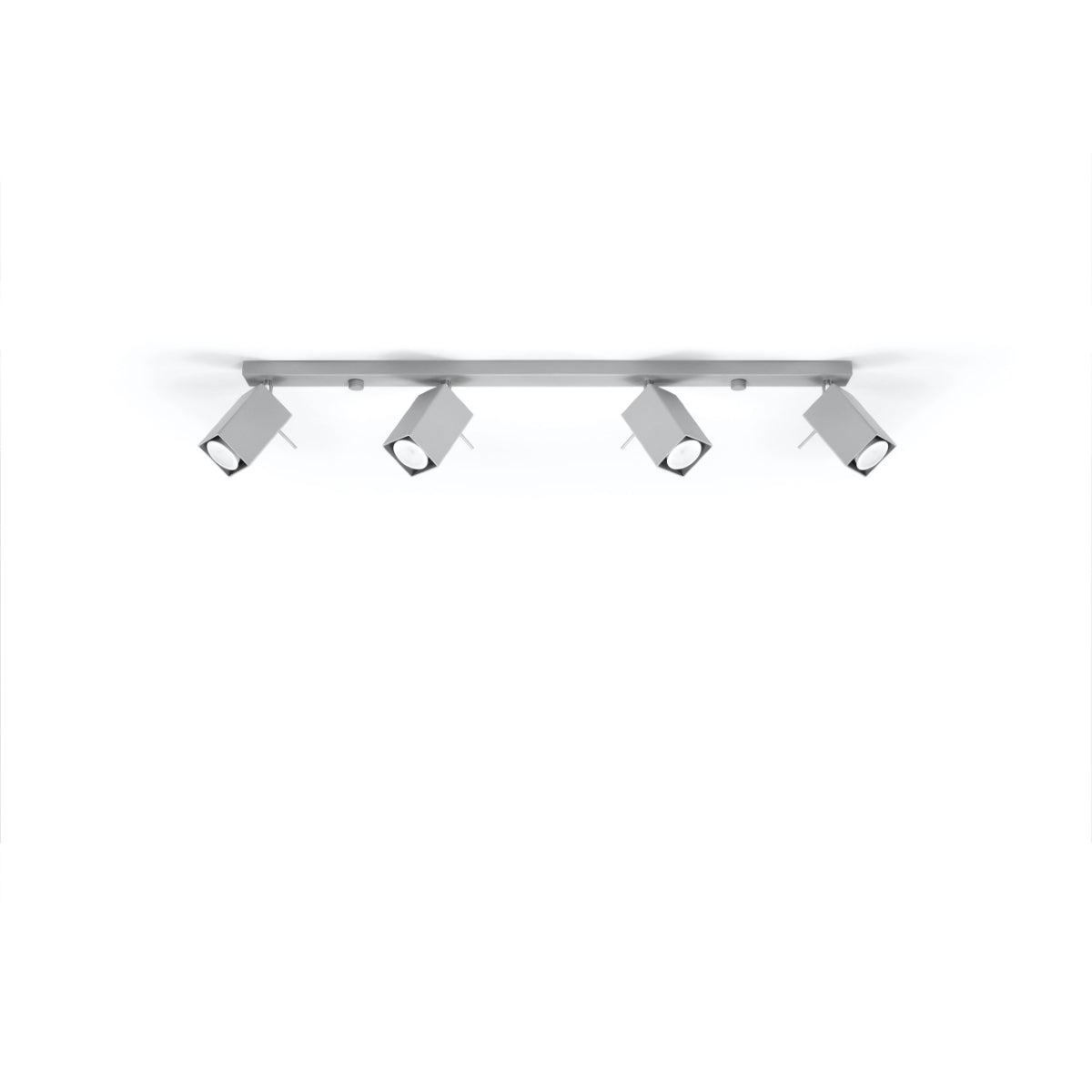 Square Directional Ceiling Light 4L Grey