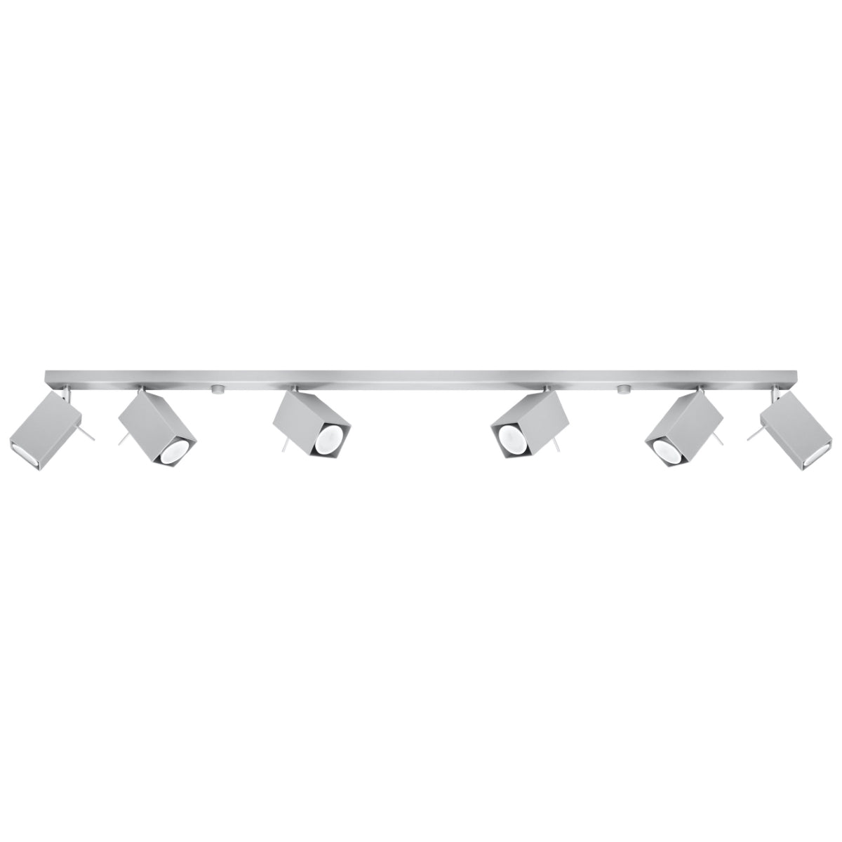 Square Directional Ceiling Light 6L Grey