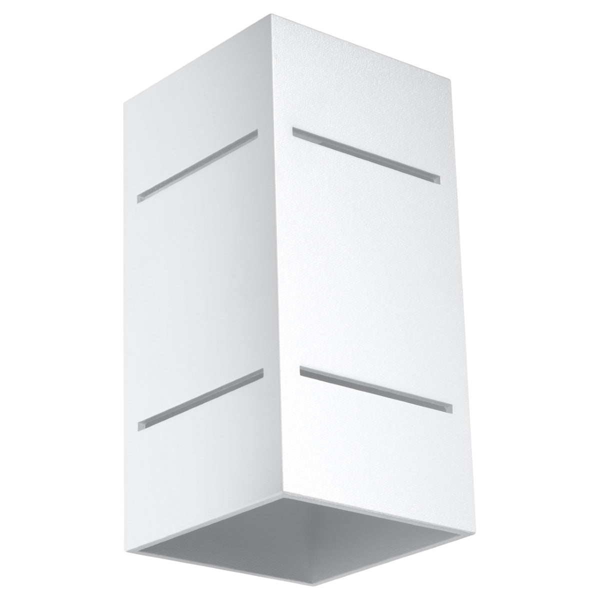 Applique Bloc Minimaliste en Aluminium Blanc