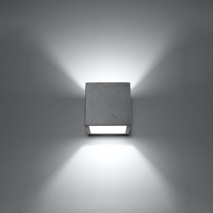 LED-Wandleuchte Cube aus Beton