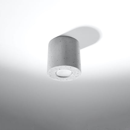 Concrete LED Cylinder Ceiling Light