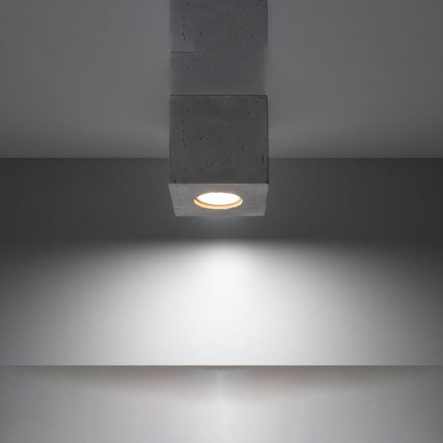 Concrete LED Cube Ceiling Light