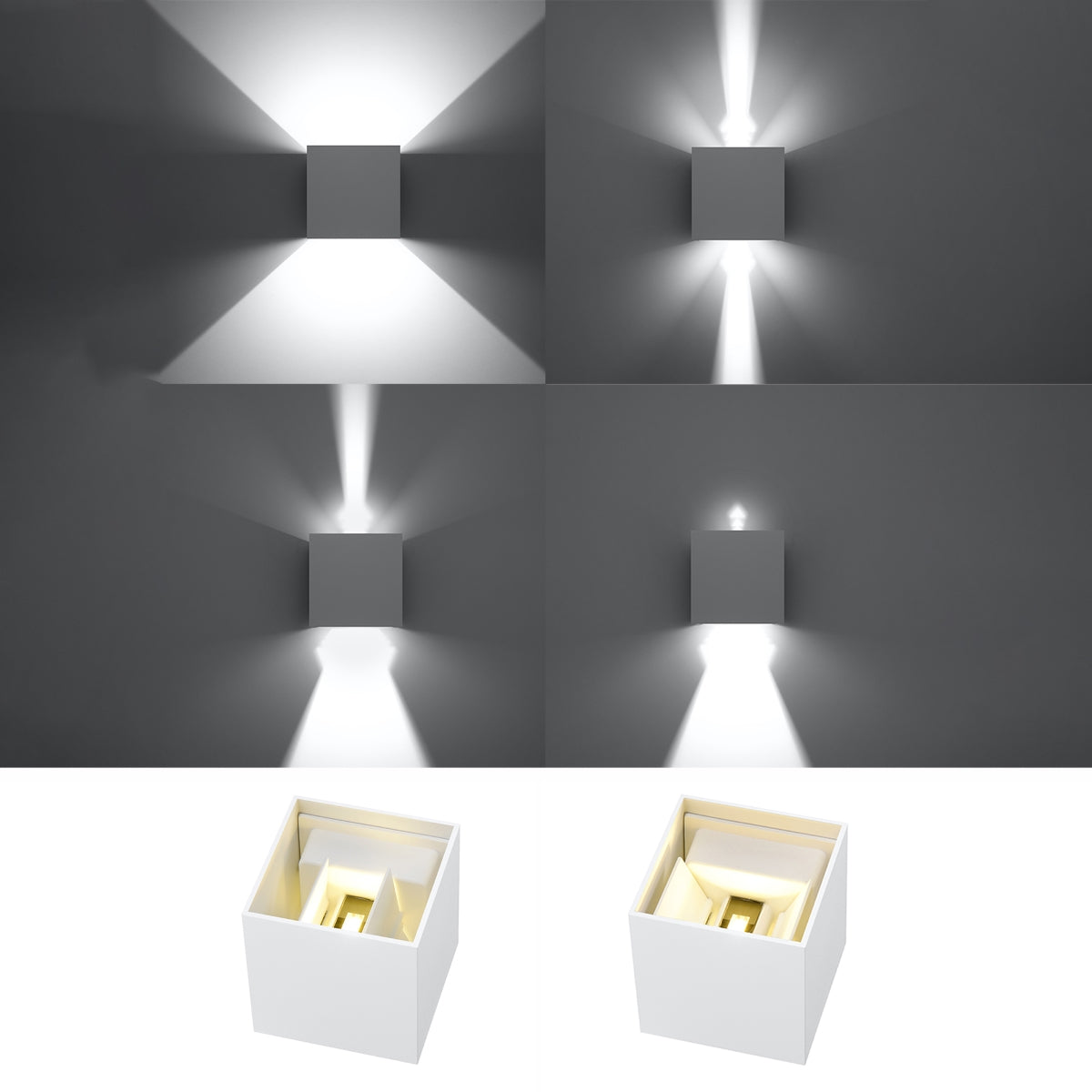 Applique LUCA blanche LED IP54