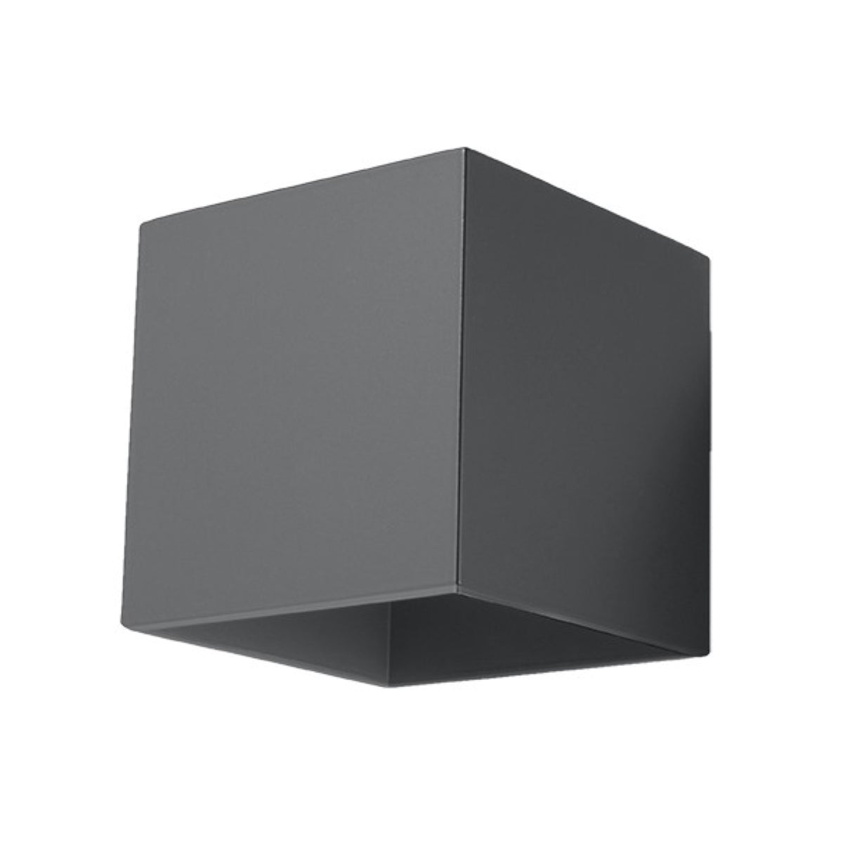 Anthracite LED Cube wall light