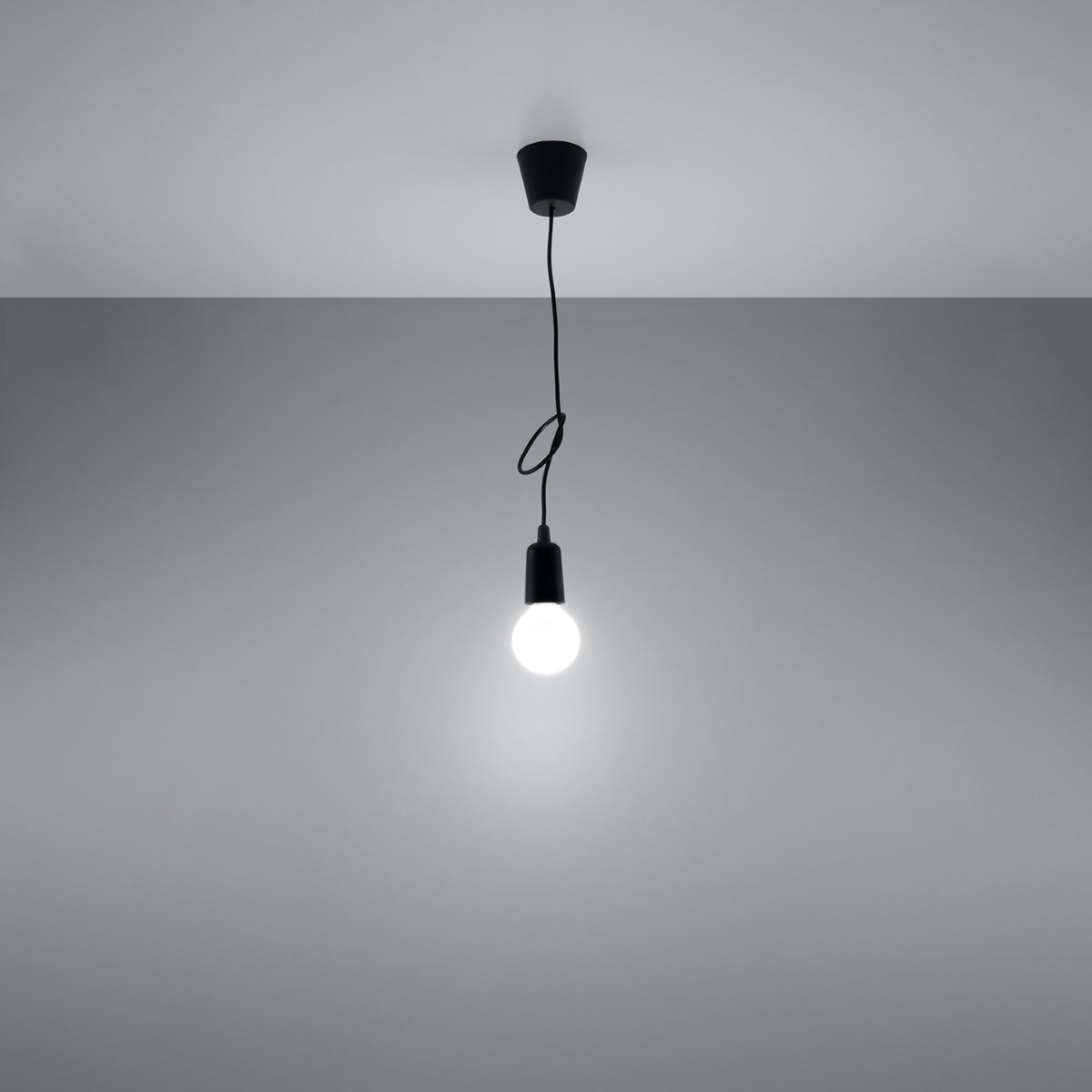 Lampe pendante DIEGO 1 noir