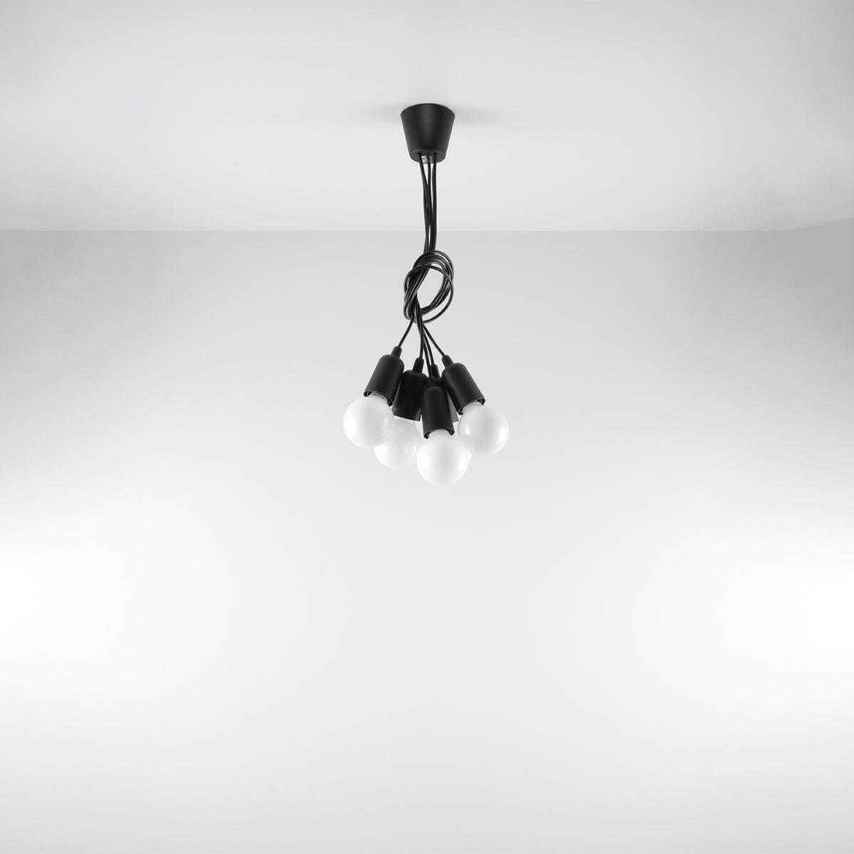 Lampe pendante DIEGO 5 noir