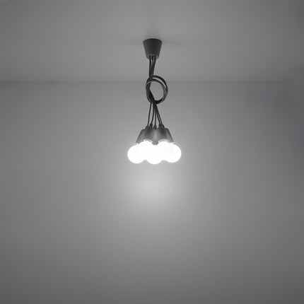 Lampe suspendue Ligne Pure 5 gris