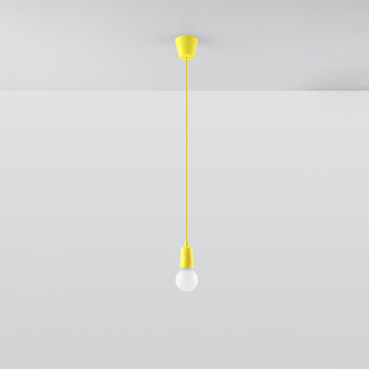 Lampe pendante DIEGO 1 jaune