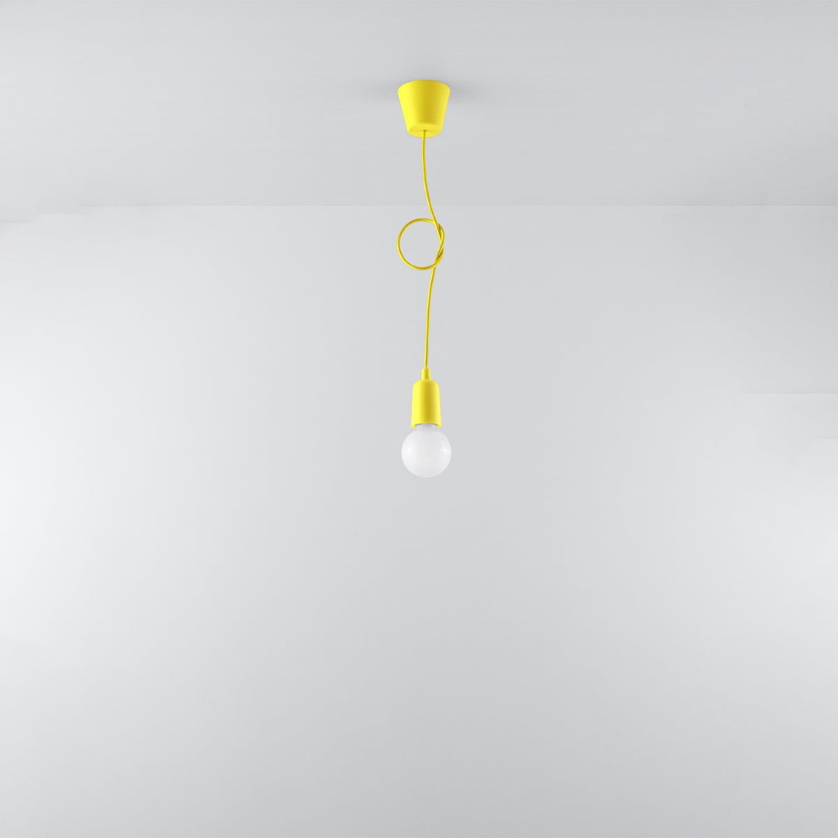 Lampe pendante DIEGO 1 jaune