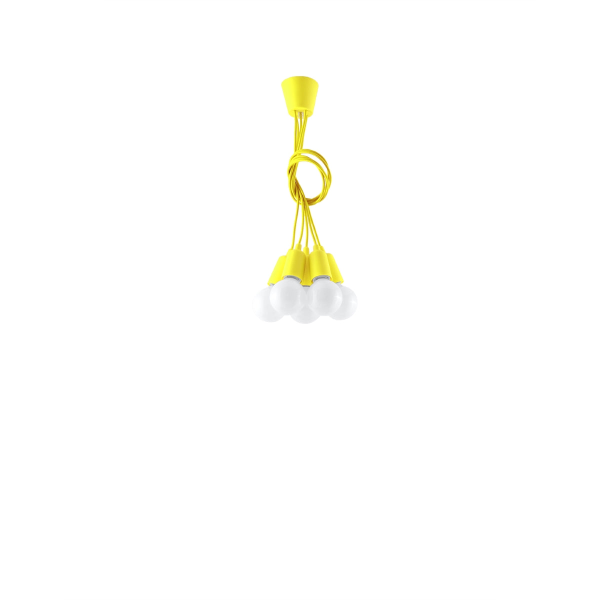 Lampe pendante DIEGO 5 jaune