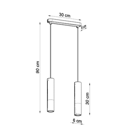 Two-tone pendant lamp 2 white