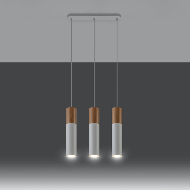 Two-tone pendant lamp 3 white