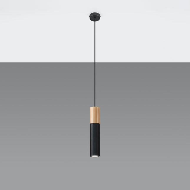 Two-tone black pendant lamp