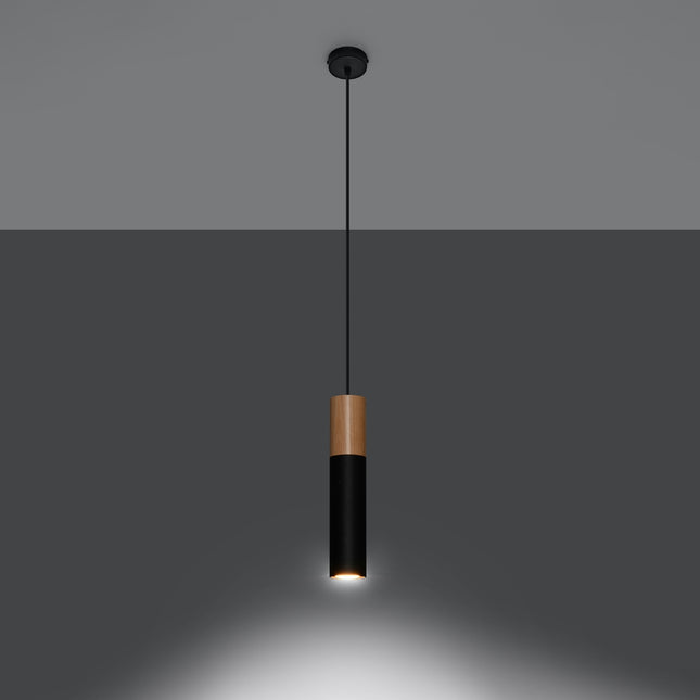 Two-tone black pendant lamp