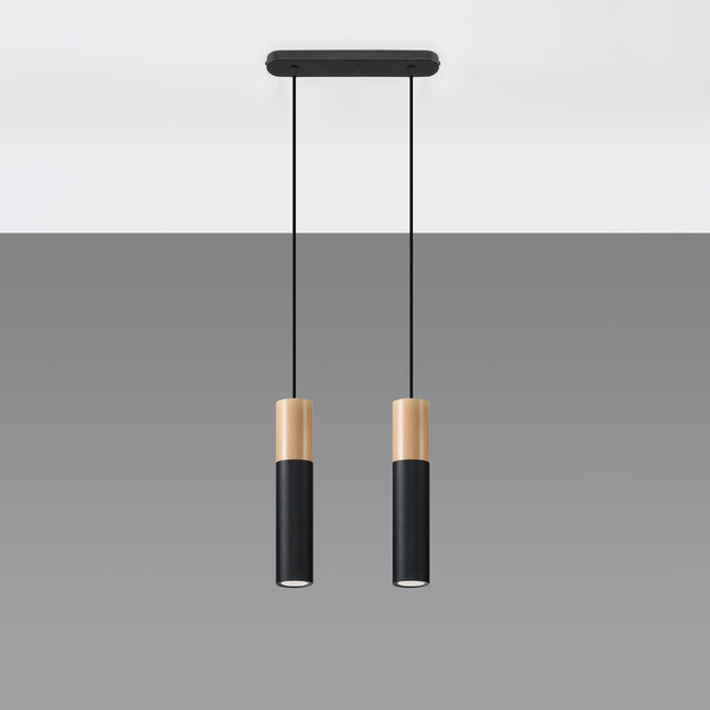 Bicolore 2 black pendant lamp