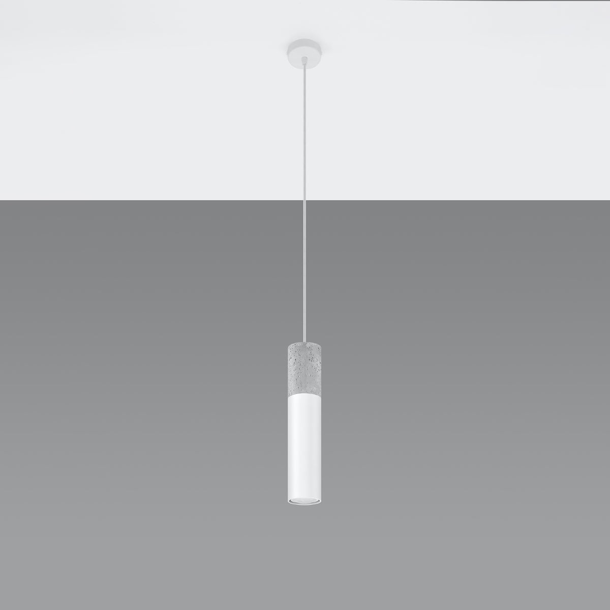 Lampe pendante BORGIO 1 blanc