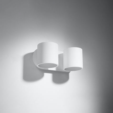Applique Forme Cylindrique Murale 2 blanc