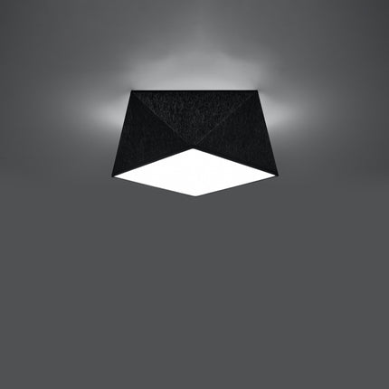 Geometric Ceiling Light Hexa 25 Black