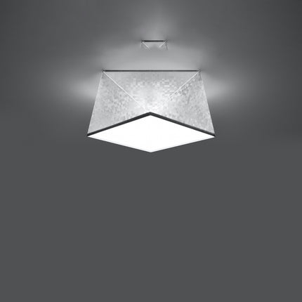 Geometric Ceiling Light Hexa 25 Silver