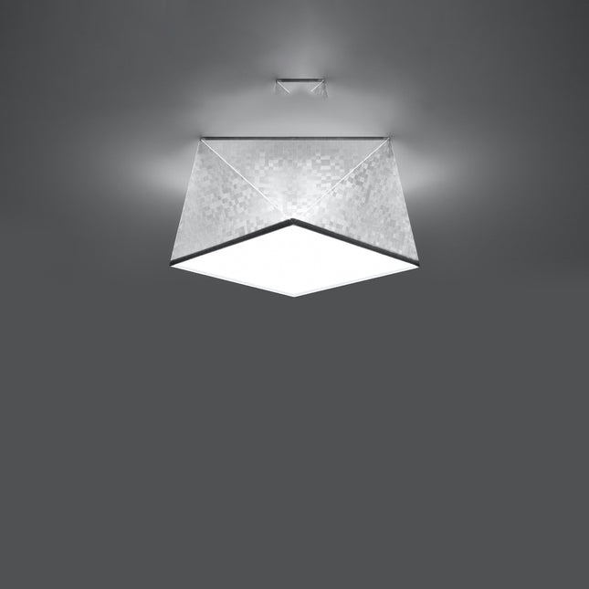 Geometric Ceiling Light Hexa 25 Silver