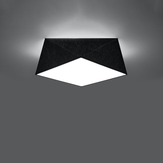 Geometric Hexa 35 ceiling light black