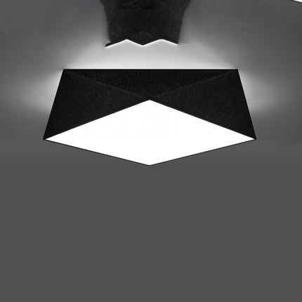 Geometric Ceiling Light Hexa 45 Black