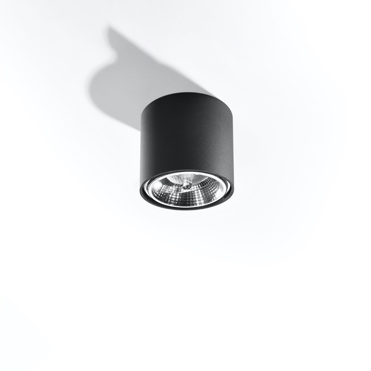 Black Circular Sobre Ceiling Light