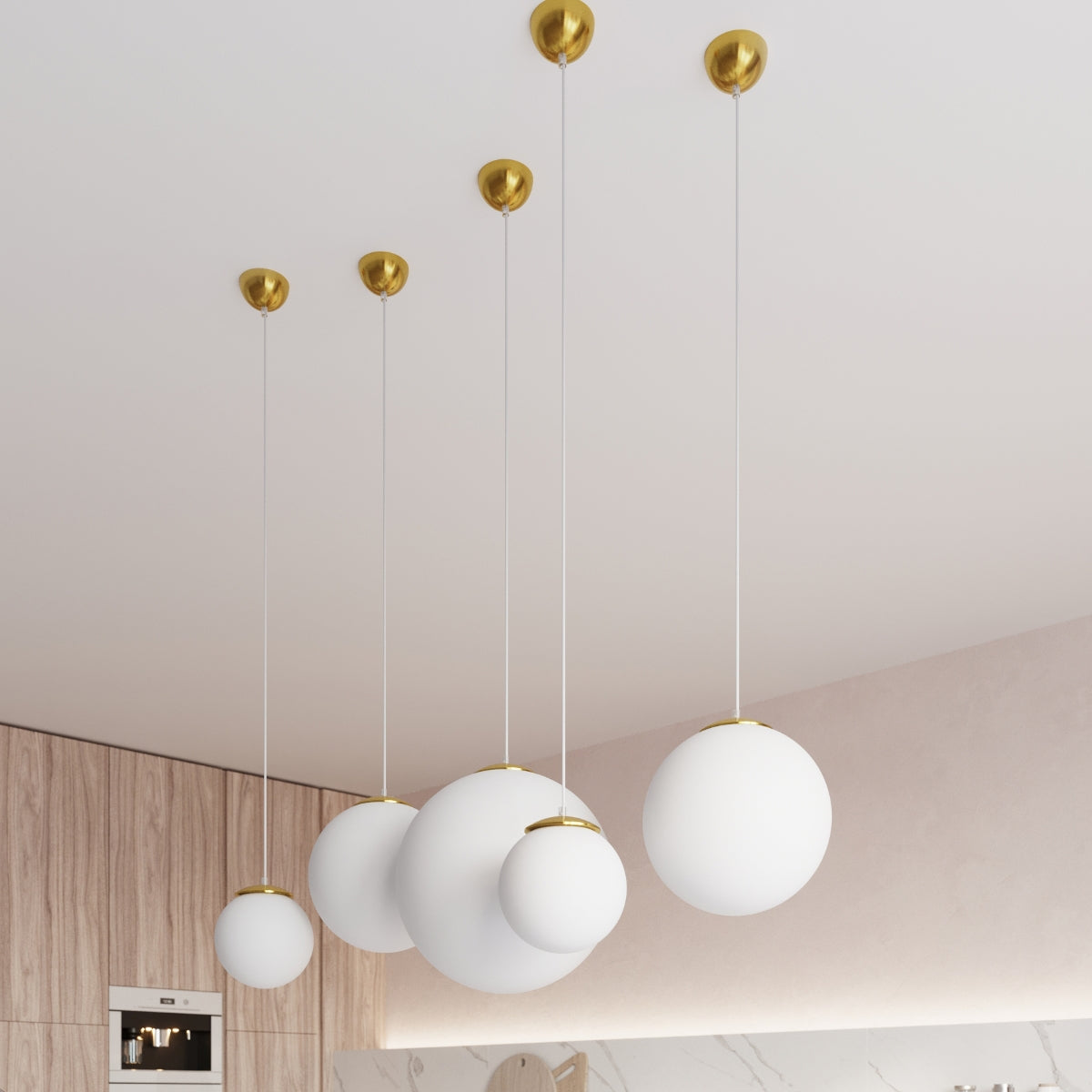 Sphere 40 gold pendant lamp