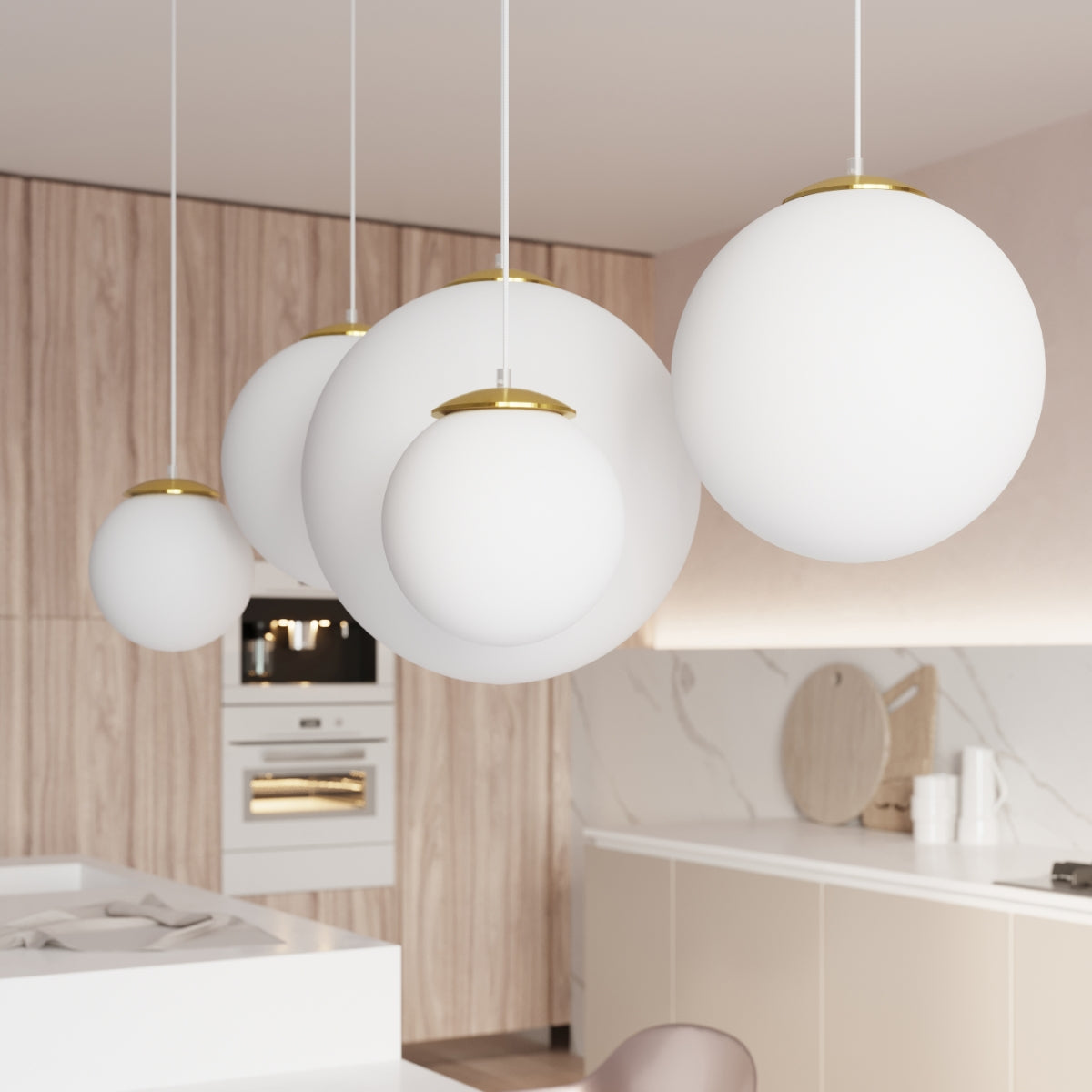 Sphere 40 gold pendant lamp