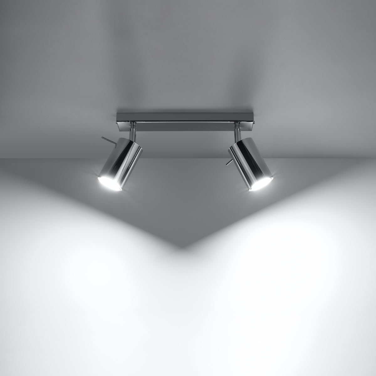 Directional ceiling light 2 LED chrome