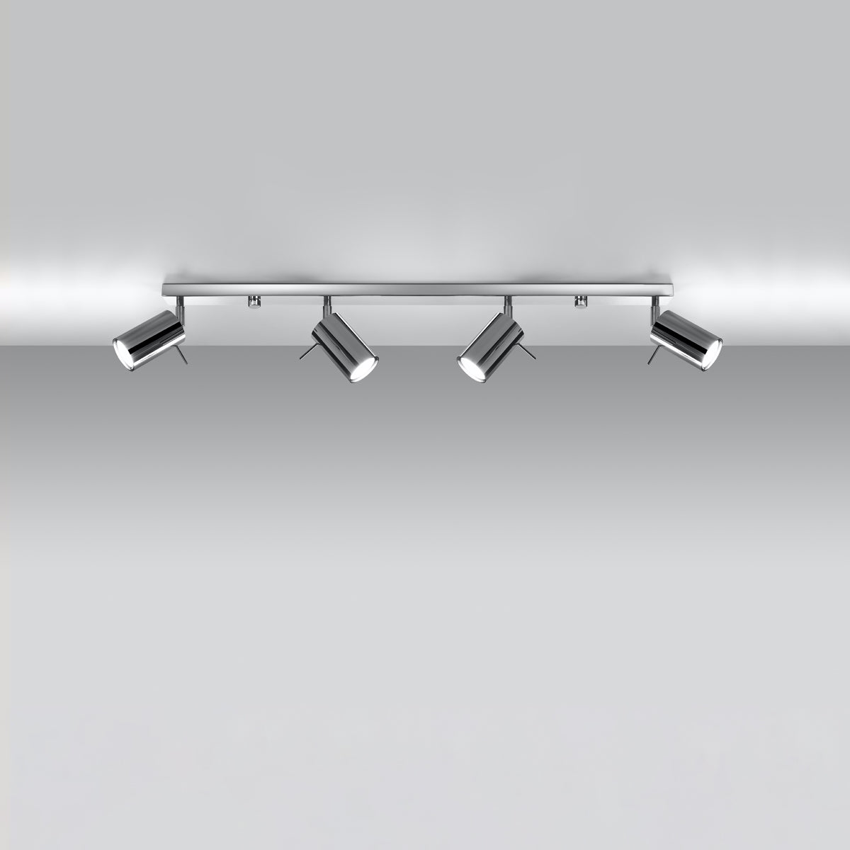 Directional 4L LED chrome ceiling light