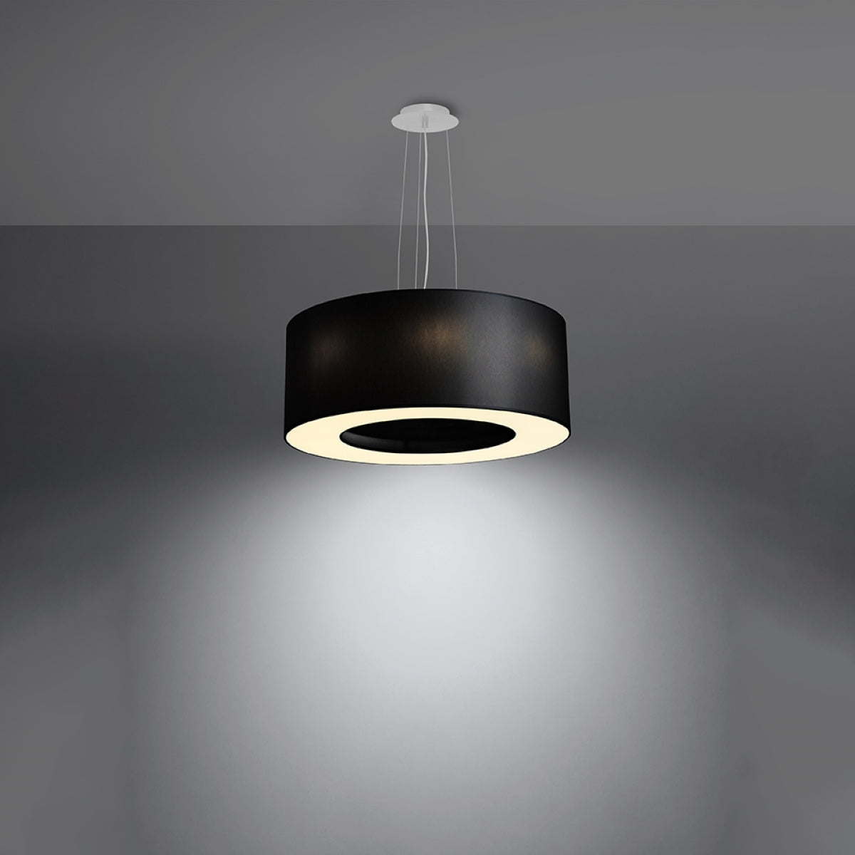 Lustre Saturne 50 noir