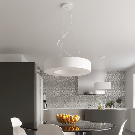 Lustre Saturne Slim 50 blanc
