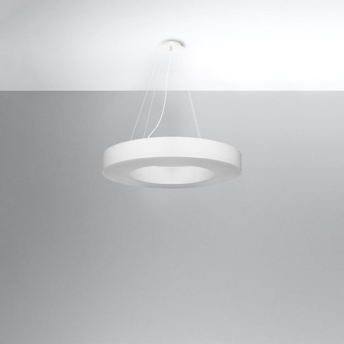 Lustre Saturne Slim 70 blanc